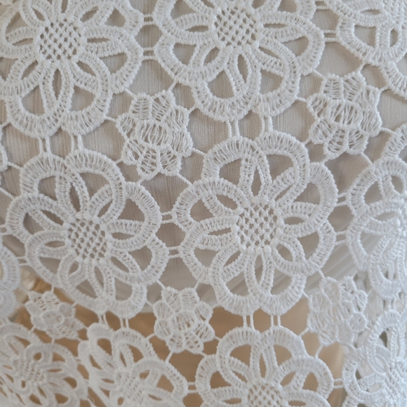 Floral off the shoulder bohemian coastal cowgirl crop top - Picture 3 of 7